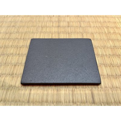 画像1: No.BK2001-2.5  2.5号長角陶板（小）黒色