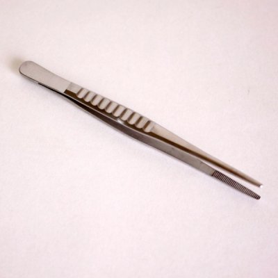 画像1: No.3501  ステンレスＢ型ピンセット１８０ｍｍ