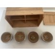 画像2: No.TB0801 <br>中古ミニ盆栽鉢４個セット（木箱付き） (2)