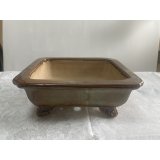 No.MA6302  中野行山　長角隅入足付　茶