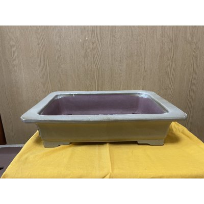 画像1: No.SA6401 角山　13号長角エン付隅切高高台　白