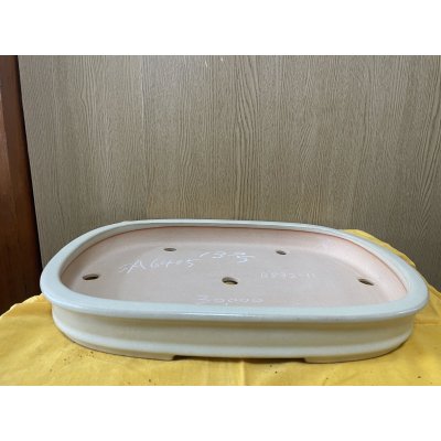 画像1: No.SA6405 黎鳳　13号長方俵形　白　手造り