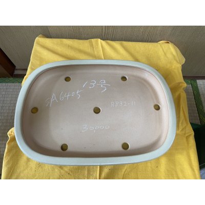 画像2: No.SA6405 黎鳳　13号長方俵形　白　手造り