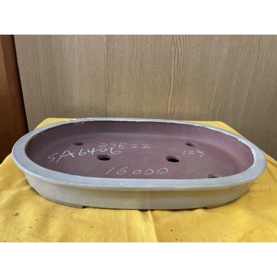 画像1: No.SA6406 角山　12号小判浅エン付　白