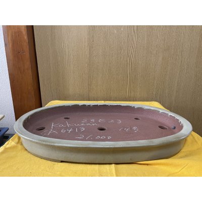 画像1: No.SA6413 角山　14号小判浅エン付　白