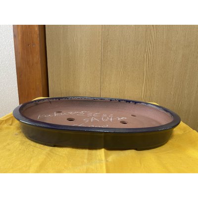 画像1: No.SA6420 角山　12号小判浅エン付　ルリ