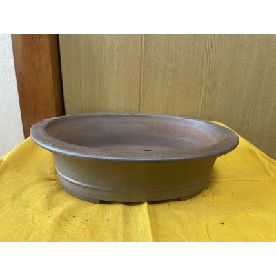 画像1: No.SA6427 黎鳳　9号小判反形中帯深　紫泥