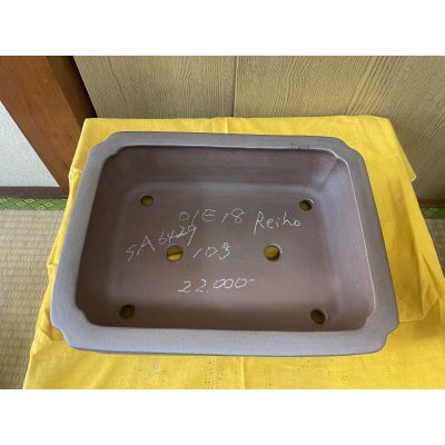 画像2: No.SA6429 黎鳳　10号長角隅入中帯　紫泥