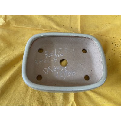 画像2: No.SA6435 黎鳳　手造り　5.5号長方ナデ角中帯　白 