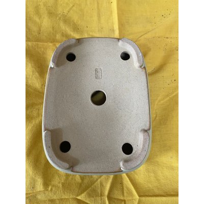 画像3: No.SA6435 黎鳳　手造り　5.5号長方ナデ角中帯　白 