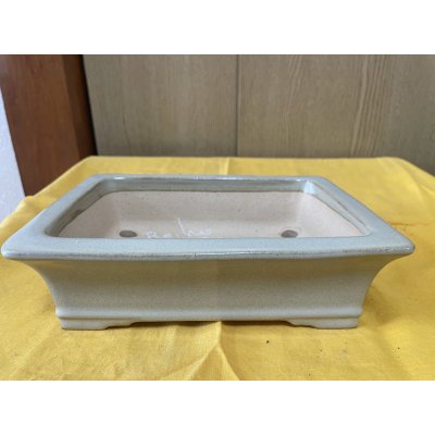 画像1: No.SA6446 鴻陽　手造り　7号袋長方ソリ形下帯段足　白