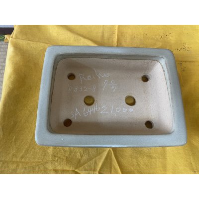 画像2: No.SA6446 鴻陽　手造り　7号袋長方ソリ形下帯段足　白