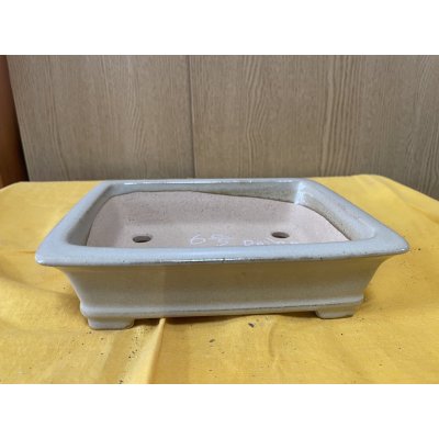 画像1: No.SA6447 鴻陽　手造り　6号長方エン形付下帯　白