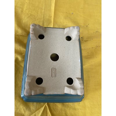 画像3: No.SA6448 鴻陽　手造り　6号長方エン付隅入雲足付　オリベ