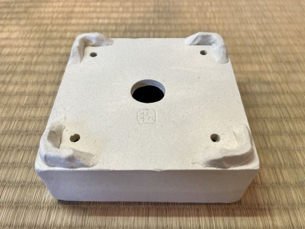 画像3: No.WY2012-4  4号正角鉢　白色 (3)