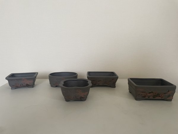 画像2: No.12A-5A  盆栽鉢セット 5個入り (2)