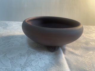 美芸　六角　盆栽鉢 盆栽小鉢：美芸（常滑）六角鬼面足面付鉢 15.5cm*資材 : 遊恵盆栽