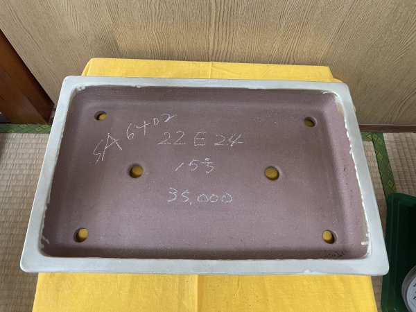 画像2: No.SA6402 角山　15号長角浅エン付　白 (2)