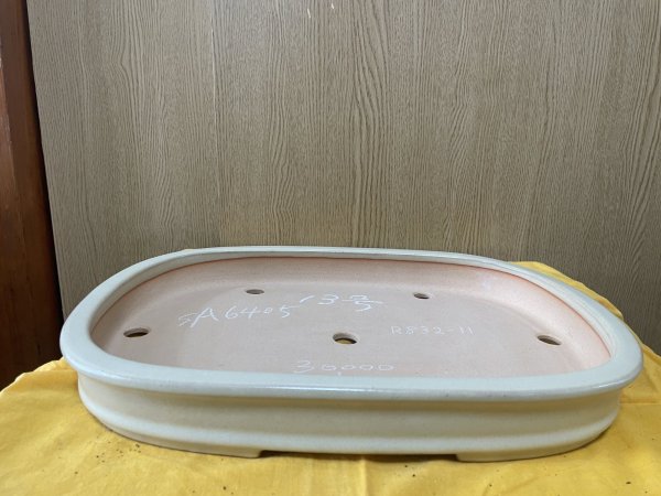 画像1: No.SA6405 黎鳳　13号長方俵形　白　手造り (1)