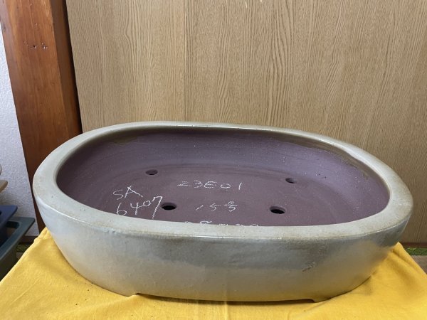 画像1: No.SA6407 角山　15号小判切立　白 (1)