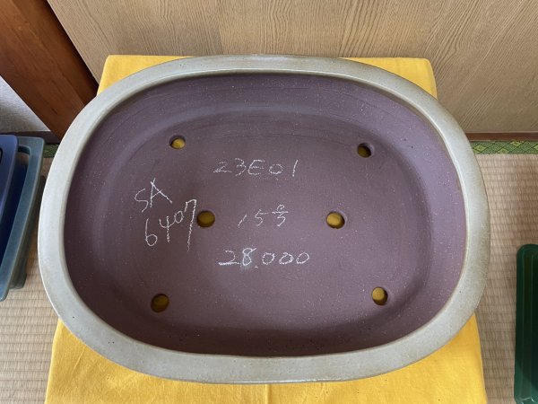 画像2: No.SA6407 角山　15号小判切立　白 (2)