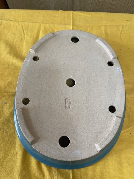 画像3: No.SA6418 黎鳳　10号小判中浅反形下帯　オリベ (3)