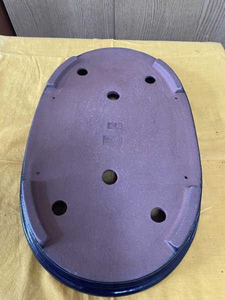 画像3: No.SA6420 角山　12号小判浅エン付　ルリ (3)