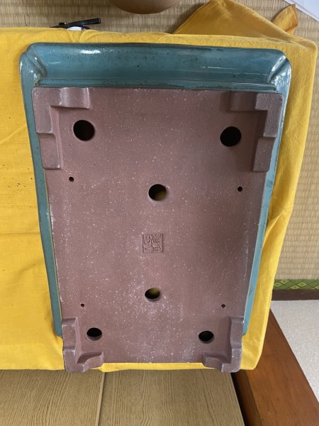 画像3: No.SA6422 角山　13号長角エン付隅切高高台　オリベ (3)