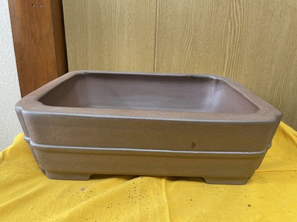 画像1: No.SA6429 黎鳳　10号長角隅入中帯　紫泥 (1)