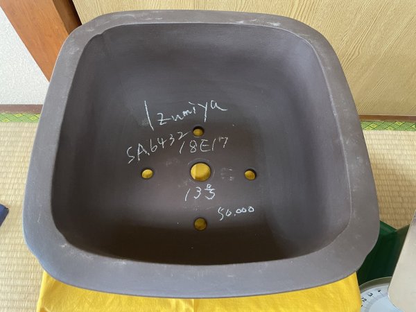 画像2: No.SA6432 和泉屋　13号正角隅入中深　イブシ (2)