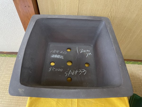 画像2: No.SA6433 和泉屋　13号正角隅エン付中深雲足　イブシ (2)