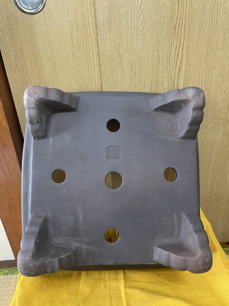 画像3: No.SA6433 和泉屋　13号正角隅エン付中深雲足　イブシ (3)