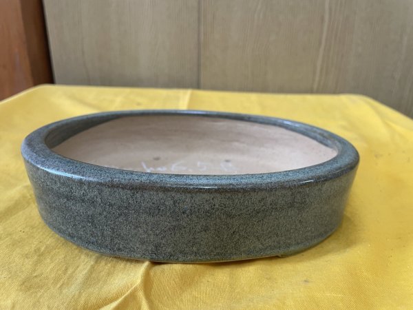 画像1: No.SA6441 黎鳳　手造り　6.5号小判中浅切立　オリベ結晶 (1)