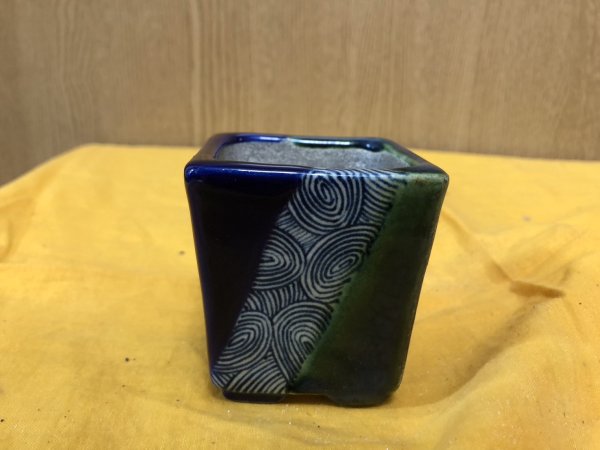 画像1: SA6492  里美　極小鉢　懸崖 (1)